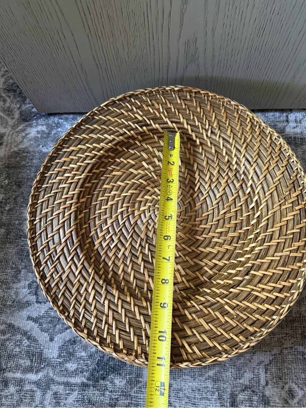 Woven Rattan Charger Plates-Six Total